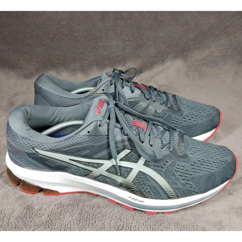 Asics Dynamic Duomax 1011B001 Gray‎ Running Shoes Mens Size 13
